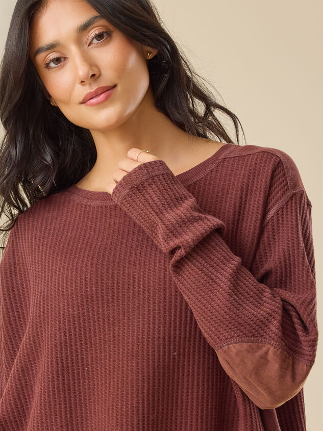 Anna Oversized Thermal Top Detail 2 - TULLABEE