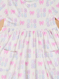 Big Sis Twirly Dress Detail 2 - TULLABEE