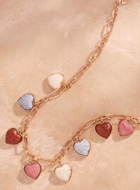 Bubble Heart Dangles Necklace - TULLABEE