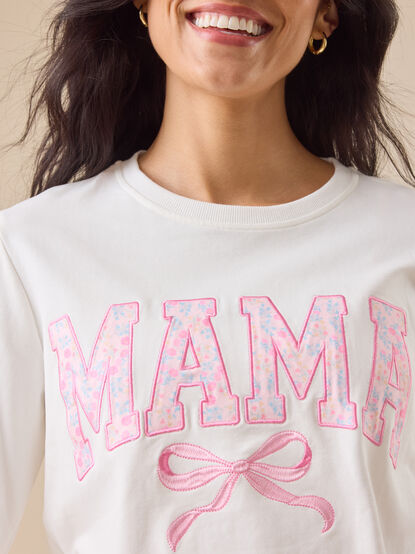 Mama Bow Sweatshirt - TULLABEE