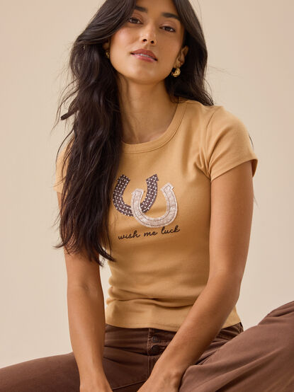 Wish Me Luck Baby Tee - TULLABEE