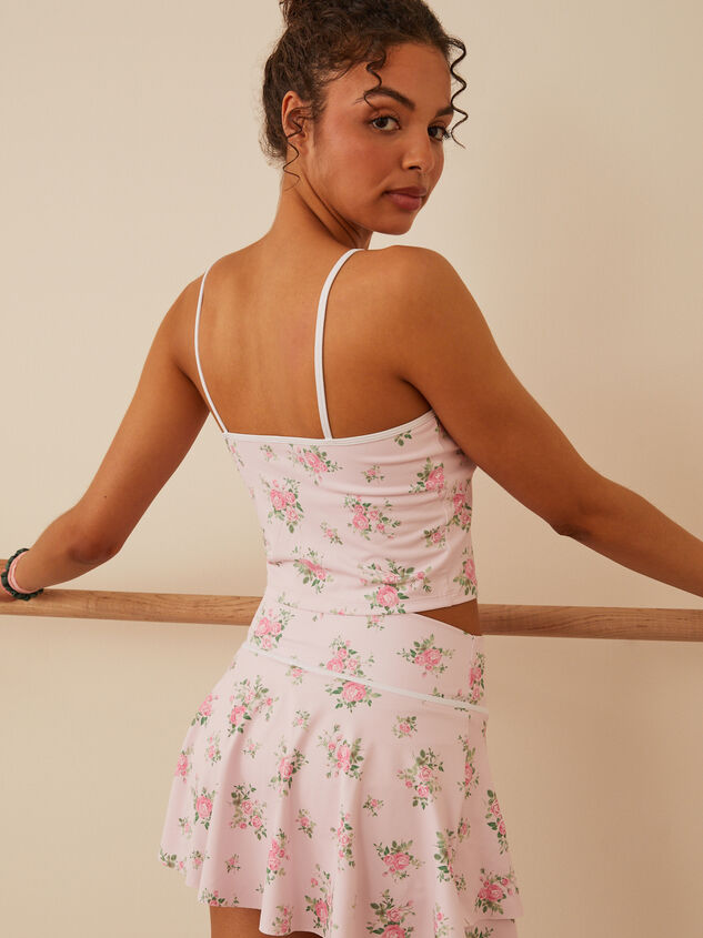 Floral Sprint Tank Detail 4 - TULLABEE