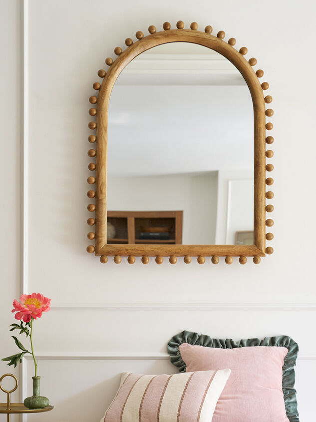 Lotus Wood Mirror Detail 2 - TULLABEE