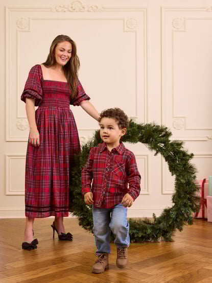 Marley Plaid Mama Dress - TULLABEE