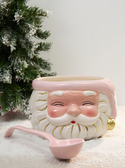 Pink Santa Punch Bowl - TULLABEE