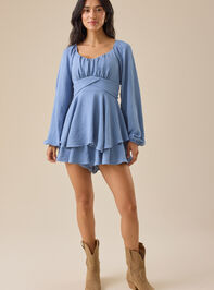 Marisol Crossover Romper Detail 5 - TULLABEE