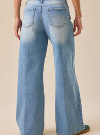 Autumn Baggy Wide Leg Jeans Detail 6 - TULLABEE