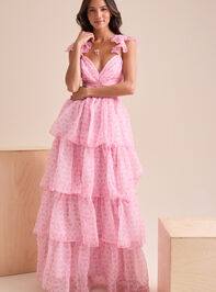 Becca Tiered Maxi Dress Detail 2 - TULLABEE