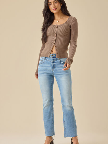 Adalee Crop Flare Jean - TULLABEE