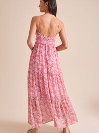 Kezia Floral Maxi Dress Detail 5 - TULLABEE