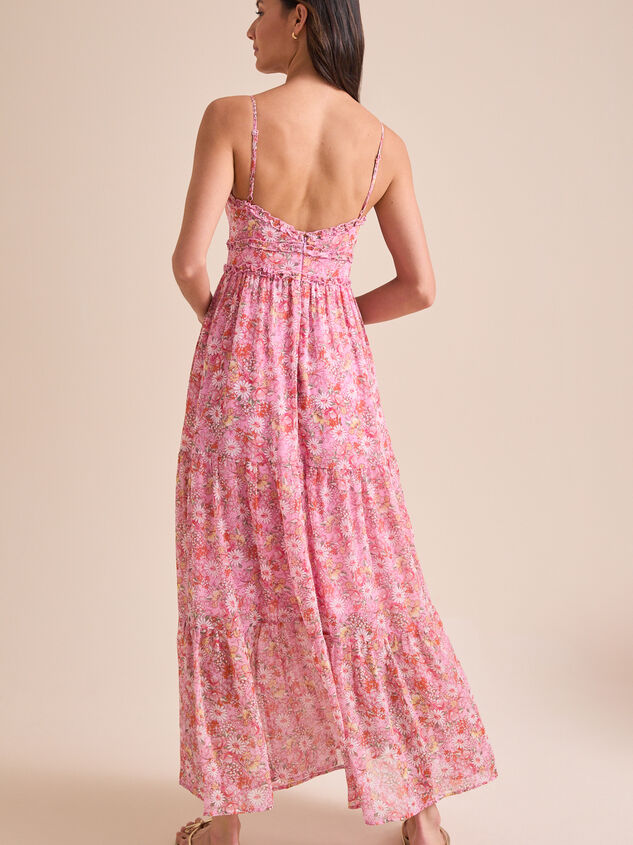 Kezia Floral Maxi Dress Detail 5 - TULLABEE