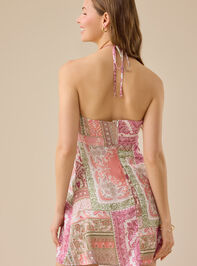 Ansley Satin Mini Dress Detail 6 - TULLABEE