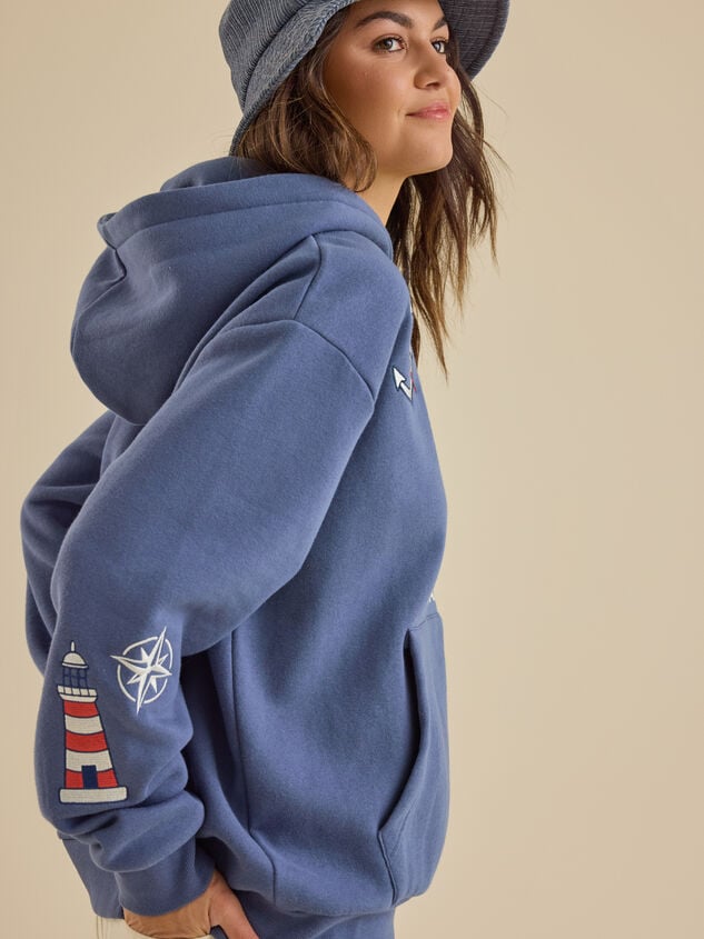 Montauck Sailing Hoodie Detail 5 - TULLABEE