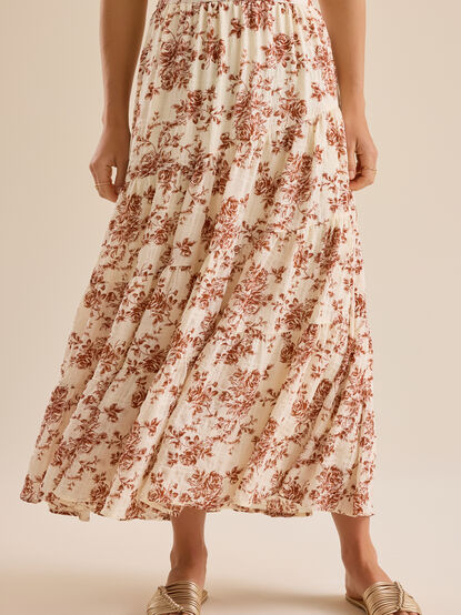 Daphne Floral Maxi Skirt - TULLABEE