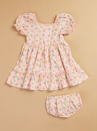 Harlow Hummingbird Baby Dress and Bloomer Set - TULLABEE