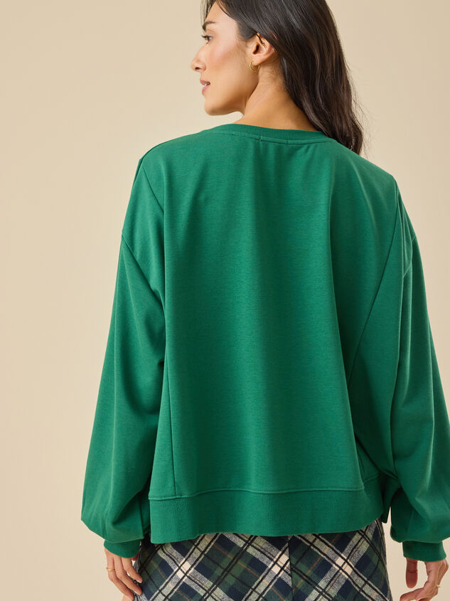Merry Christmas Crewneck Detail 4 - TULLABEE