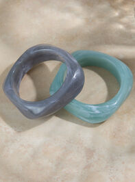 Stormy Resin Bangle - TULLABEE