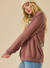 Postcard From The Pines Pullover Detail 4 - TULLABEE