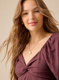 Tanya Twist-Knot Babydoll Top Detail 4 - TULLABEE