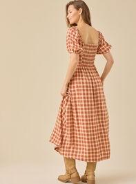 Heidi Plaid Mama Dress Detail 4 - TULLABEE