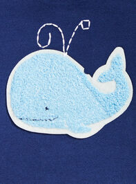 Bubbly Whale French Terry Bubble Detail 2 - TULLABEE