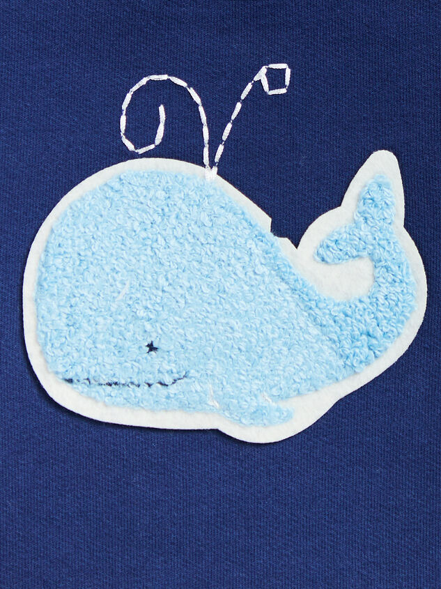 Bubbly Whale French Terry Bubble Detail 2 - TULLABEE