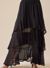 Kirsten Tiered Midi Skirt Detail 3 - TULLABEE