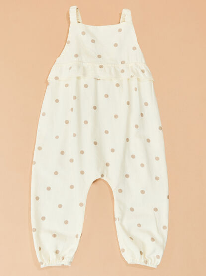 Laura Dot Ruffle Overall - TULLABEE