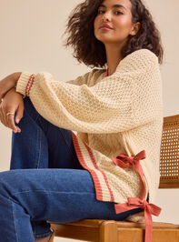 Zoey Side Tie Sweater - TULLABEE