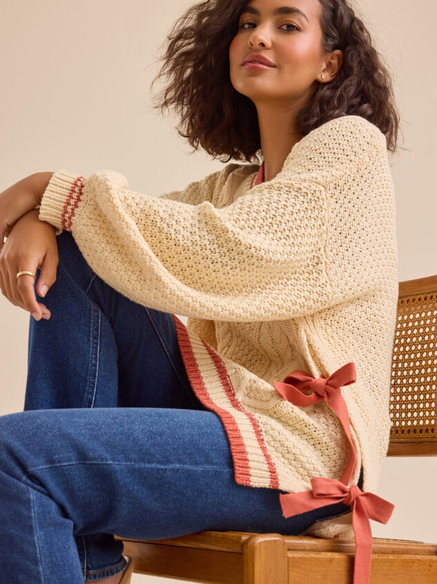 Zoey Side Tie Sweater - TULLABEE