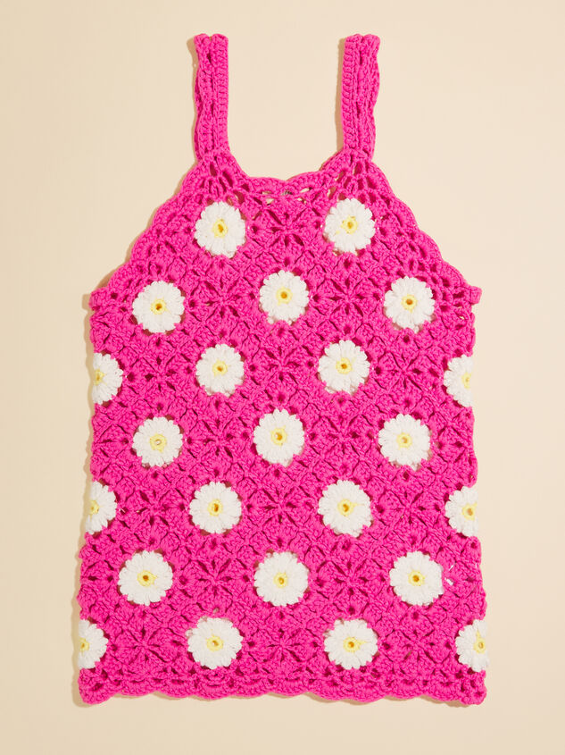 Daisy Crochet Toddler Coverup Detail 2 - TULLABEE