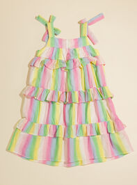 Paris Toddler Tiered Ruffle Dress Detail 2 - TULLABEE