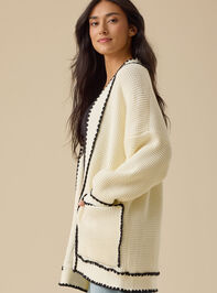 Hallie Whipstitch Cardigan Detail 3 - TULLABEE