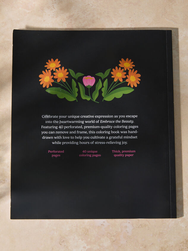 Embrace The Beauty Coloring Book Detail 2 - TULLABEE