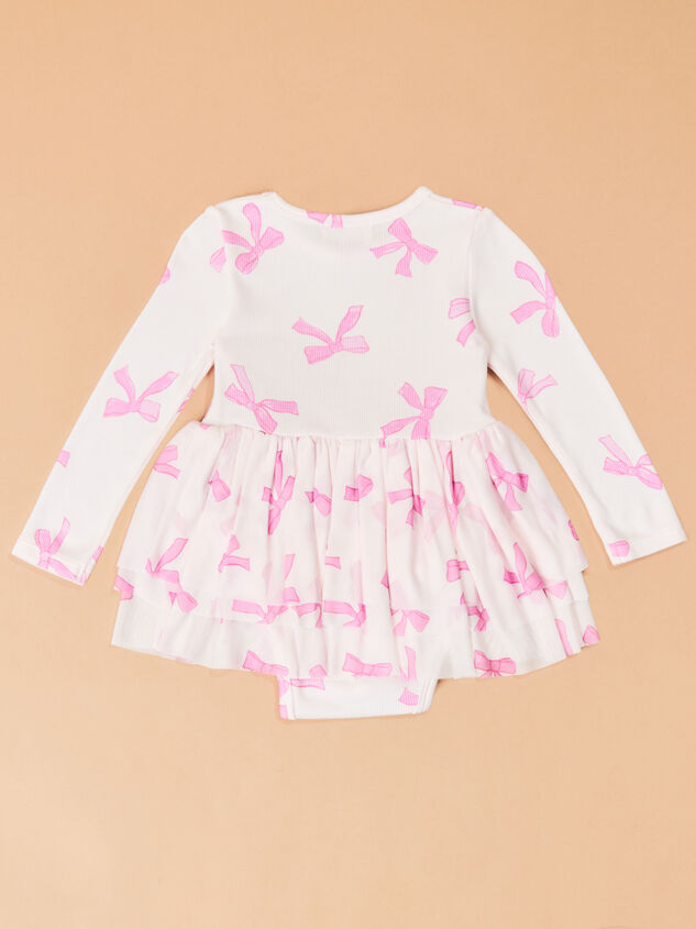 Melissa Bow Tutu Bodysuit Detail 3 - TULLABEE