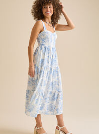 Asa Floral Maxi Dress Detail 2 - TULLABEE