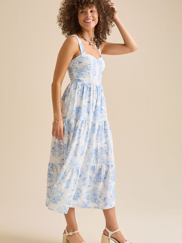 Asa Floral Maxi Dress Detail 2 - TULLABEE
