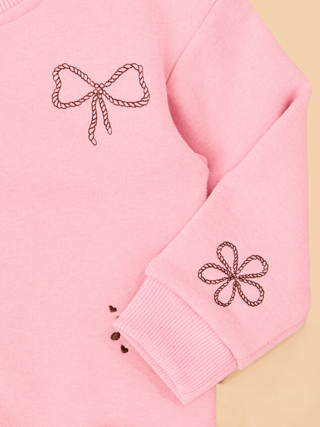 Cowgirl Icons Embroidered Sweatshirt Detail 4 - TULLABEE
