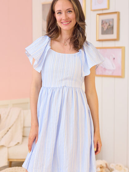 Emma Pleated Sleeveless Dress - TULLABEE