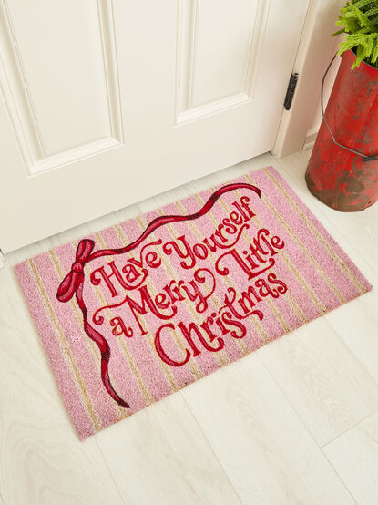 Merry Little Christmas Doormat - TULLABEE