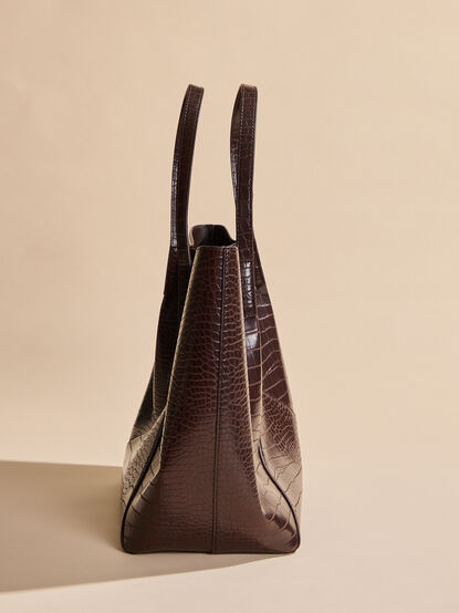Caitlin Croc Tote - TULLABEE