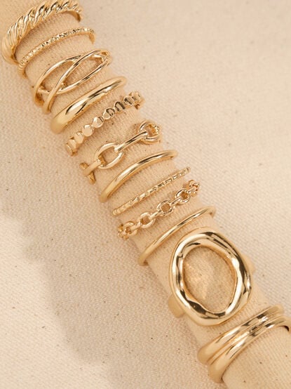 12 Piece Statement Ring Set - TULLABEE