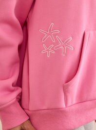 Hibiscus Paradise Hoodie Detail 4 - TULLABEE