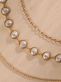 Pearl Chain Bracelet Set - TULLABEE