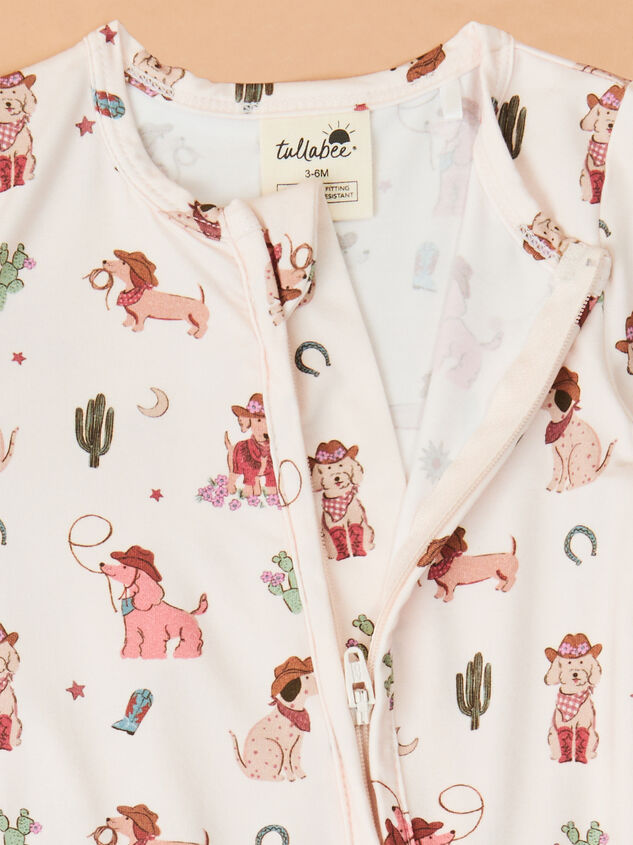 Amanda Cowgirl Dog Footie Detail 3 - TULLABEE