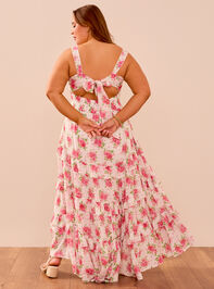 Kenzara Floral Maxi Dress Detail 5 - TULLABEE