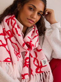 Blush Bow Scarf Detail 2 - TULLABEE