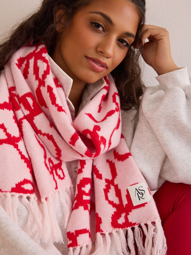 Blush Bow Scarf Detail 2 - TULLABEE
