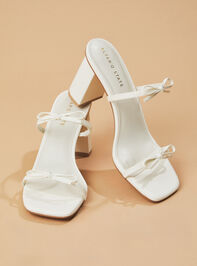 Wendy Double Bow Kitten Heels - TULLABEE