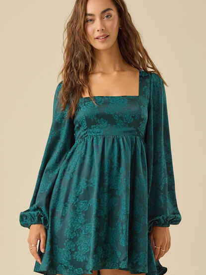 Alexa Long Sleeve Mini Dress - TULLABEE